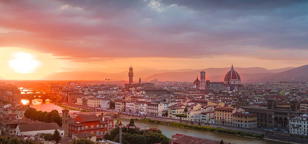 Florence Italy sunrise