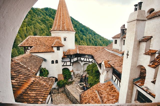View from the window of Bran Castle.