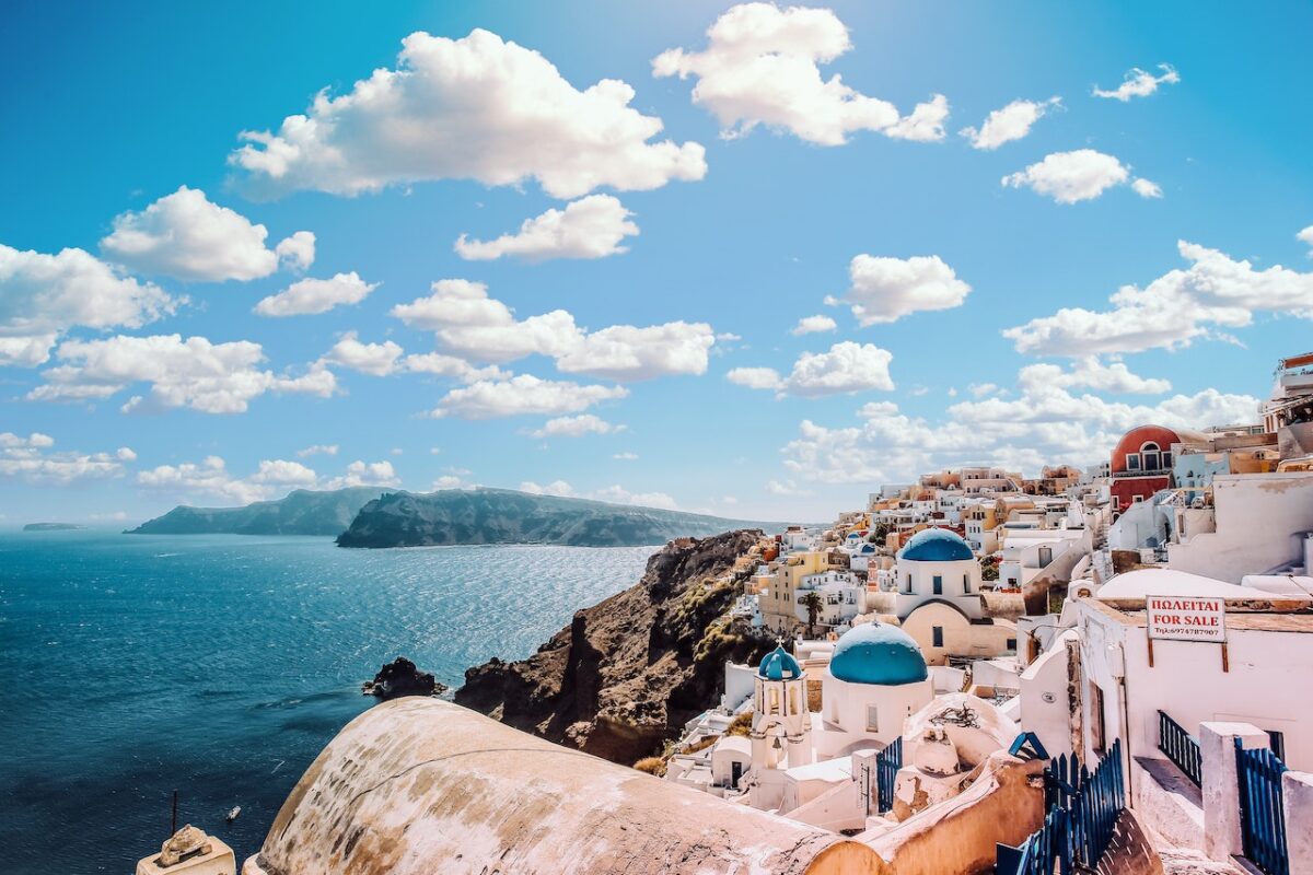 a view of Santorini—the enchanting Cycladic gem