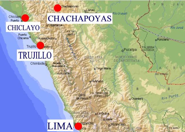 map of Northern Peru