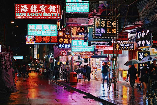 Hong Kong neon signs