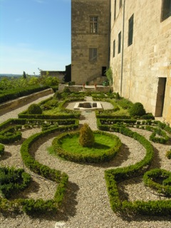 Formal garden near Beziers cathedral