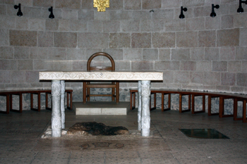 altar in Church of the Heptapegon