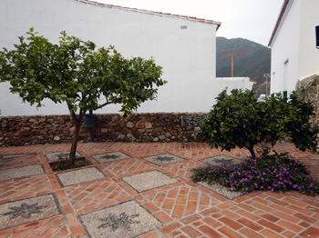 Tiled courtyard
