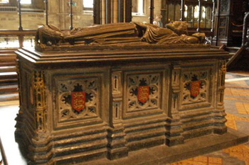 Prince Arthur memorial in Worcester cathedral