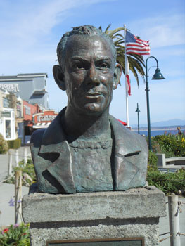 bust of John Steinbeck