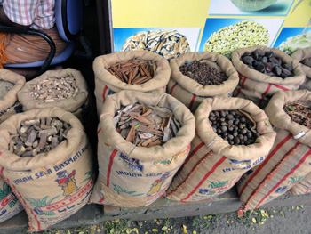 Spices in Kerala market