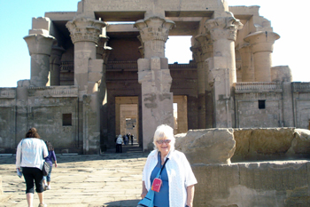 The author at Kom Ombo