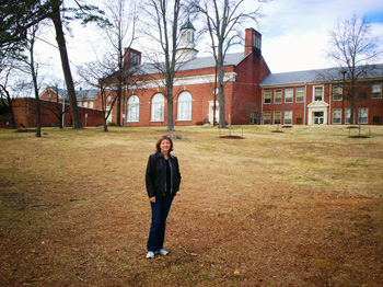 The author at Central High School, Fountain City