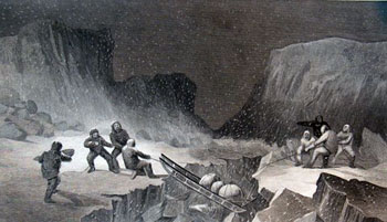 archive illustration of arctic exploration