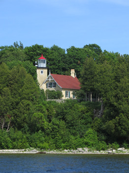 View of Eagle Bluff lighthouse