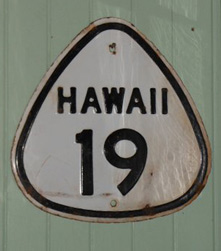 Hawaii route 19 road sign