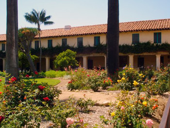 Mission Santa Barbara garden