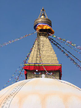 spire at top of temple