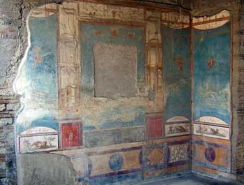 colorful frescoes on walls