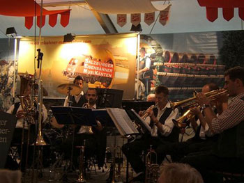 band in Salzburg beer garden