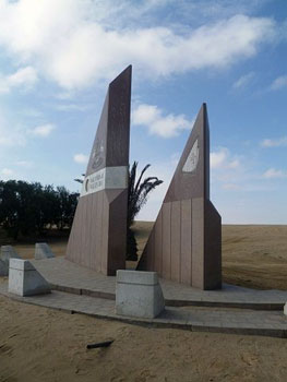 Walvis Bay, Namibia monument