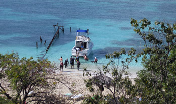 boat arriving Trinidad bay