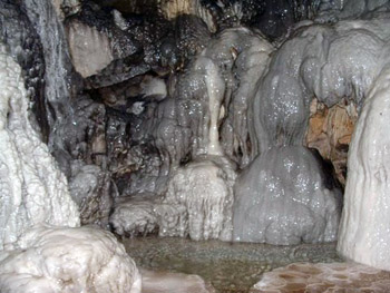 formations in Spar Cave, Skye