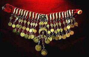 traditional Bedouin gold necklace