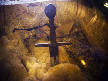 sword in the stone in Tuscany