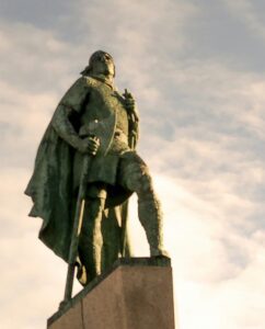 statue of Leifur Eiríksson in Reykjavik