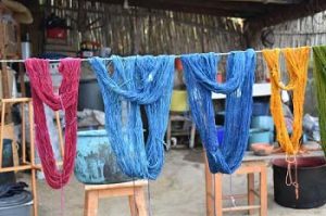 Dyed wool