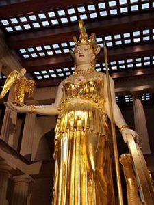 Statue of Athena in Parthenon