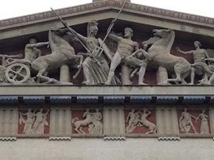 Pediment of Nashville Parthenon