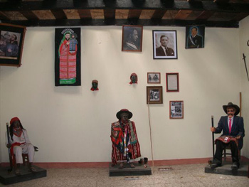 Mannaquins in museum of ceremonial masks