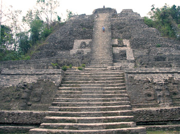 Jaguar temple, Lamanai, Belize