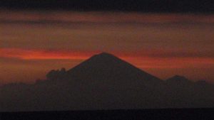 Mount Rinjani at sunset