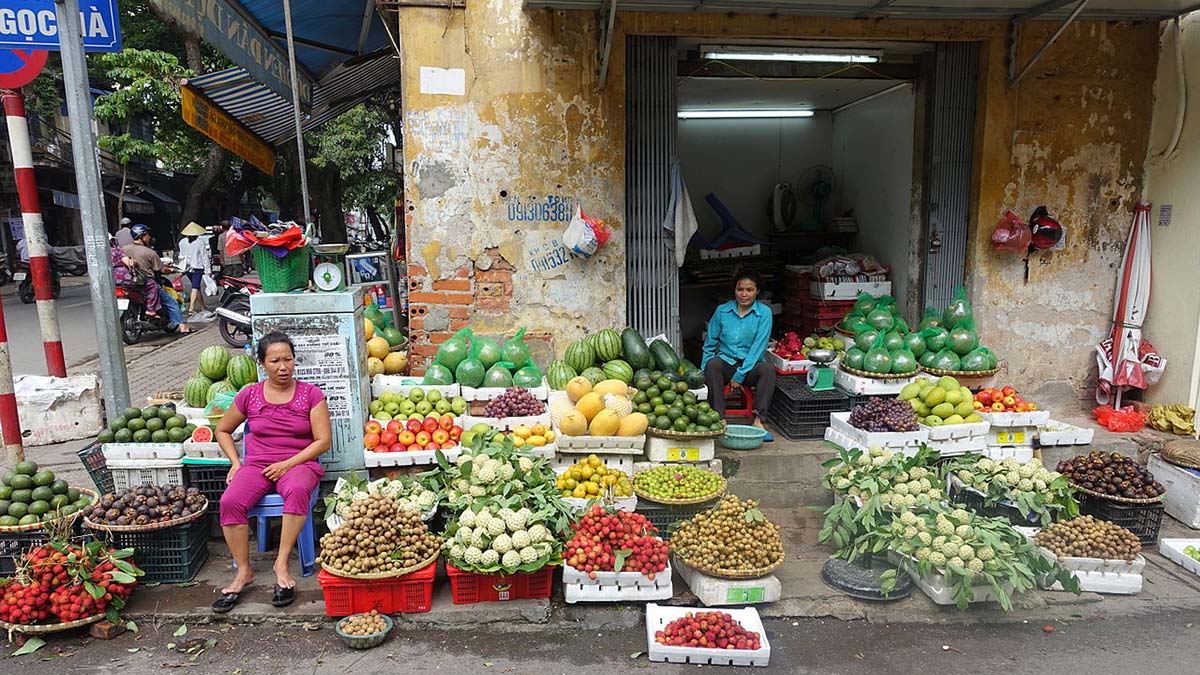 street market Hanoi, Vietnam