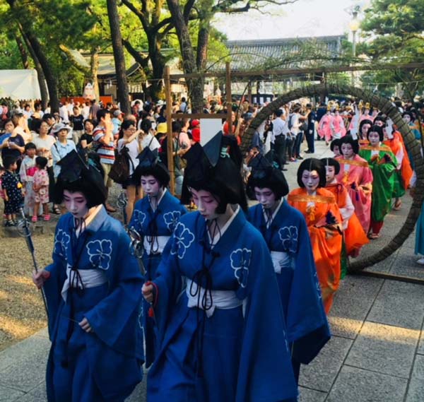 Sumiyoshi festival participants
