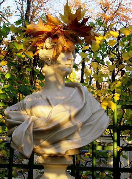 Bust in Summer Garden