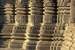 Carvings on Daityasudan Temple pillars 