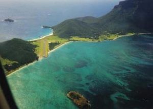 Lord Howe Island aerial view