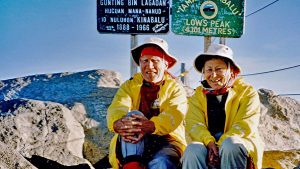 The author and his wife on Mount Kinabalu