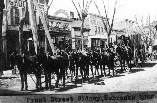 Sidney Nebraska Front Street 1880