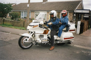 Honda Goldwing motorcycle at Jane Austen's Chawton cottage