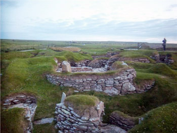 stone ruins at Skara Brae