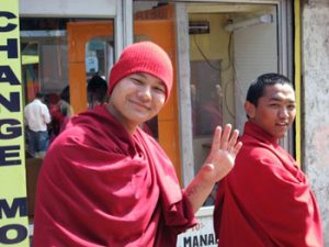 Tibetan monks in Mcleod Ganj