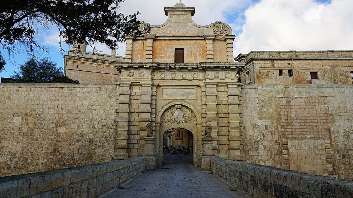 city walls of Mdina, Malta