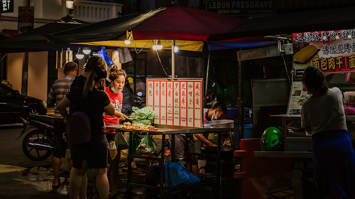 food stall in Penang, Malaysia