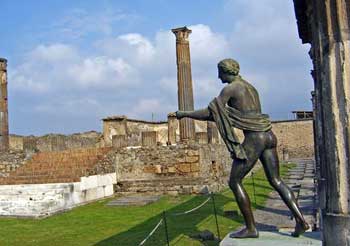 restored area of Pompeii