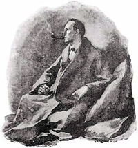 drawing of Sherlock Holmes