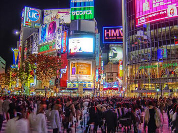 Standing Room Only In Shibuya