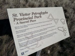 St. Victor Petroglyphs signage