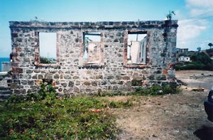remains of old naval hospital
