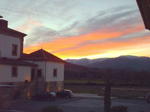 sunset in Avila, Spain